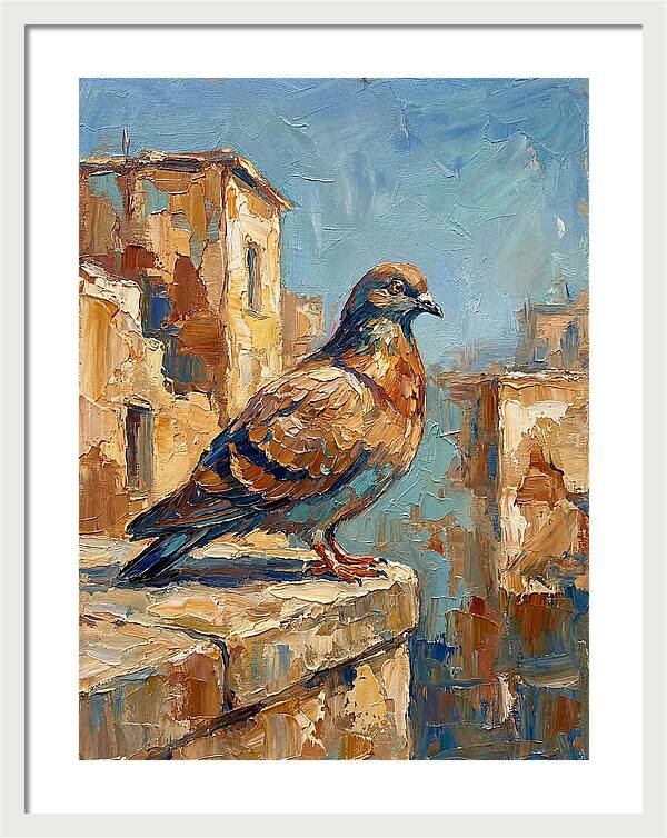 Mediterranean Pigeon Perched