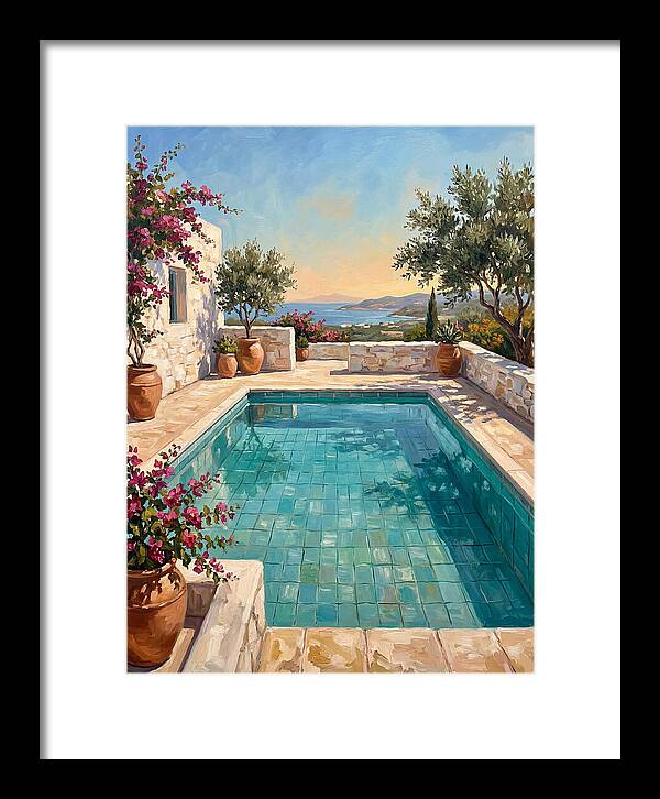 Mediterranean Poolside Serenity