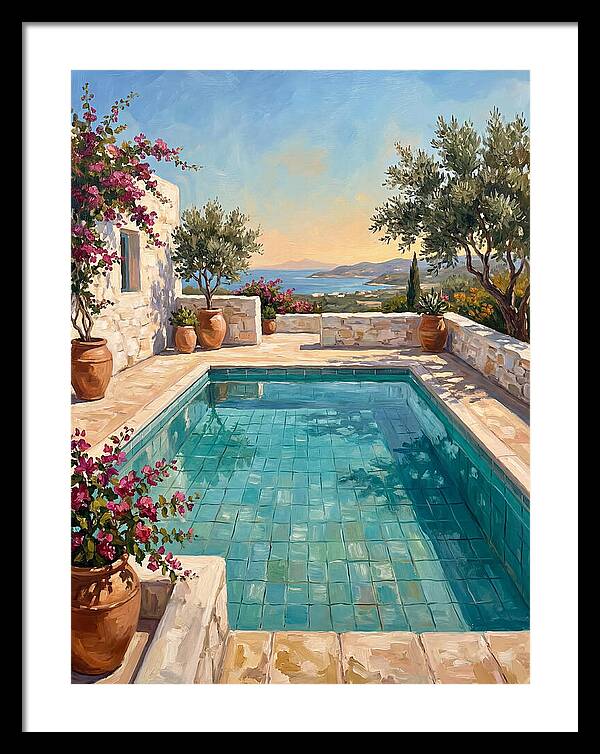Mediterranean Poolside Serenity