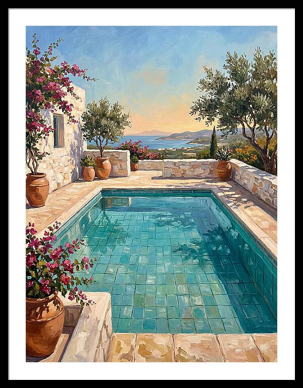 Mediterranean Poolside Serenity