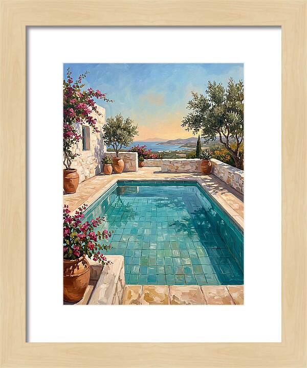 Mediterranean Poolside Serenity