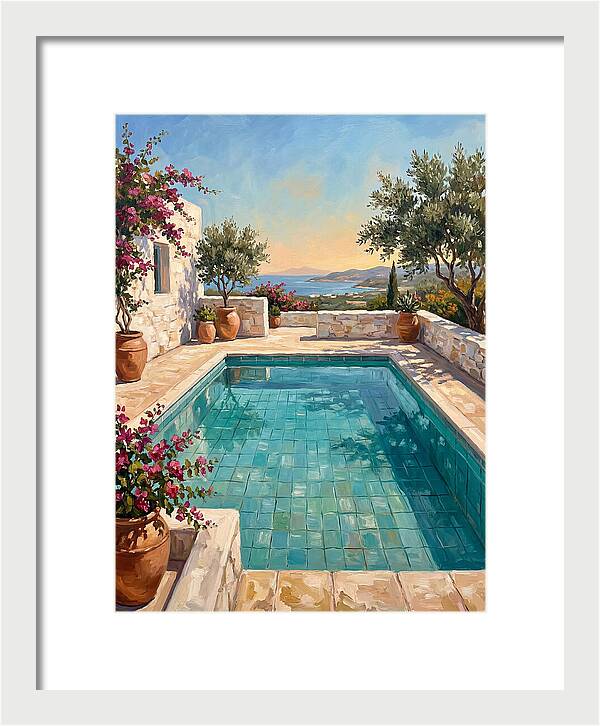 Mediterranean Poolside Serenity