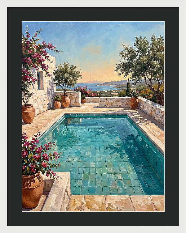 Mediterranean Poolside Serenity