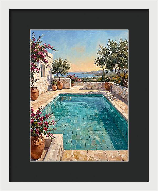 Mediterranean Poolside Serenity