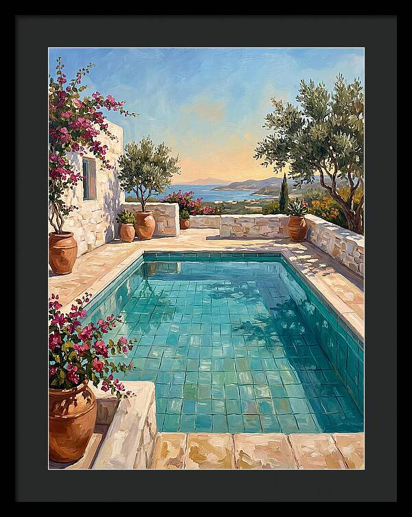 Mediterranean Poolside Serenity