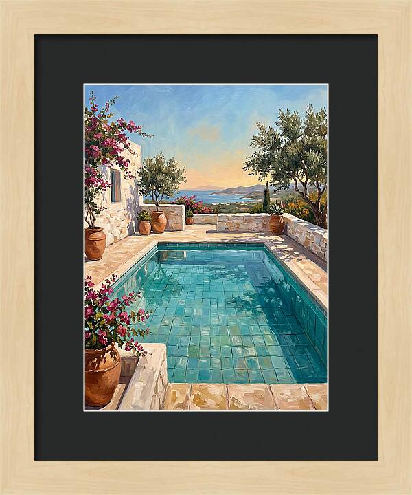 Mediterranean Poolside Serenity