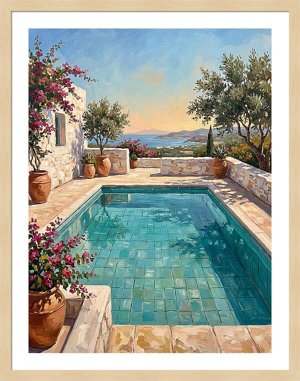 Mediterranean Poolside Serenity