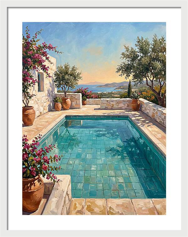 Mediterranean Poolside Serenity