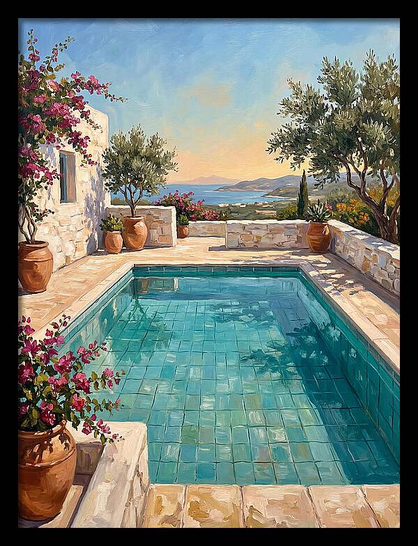 Mediterranean Poolside Serenity