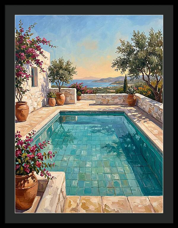 Mediterranean Poolside Serenity