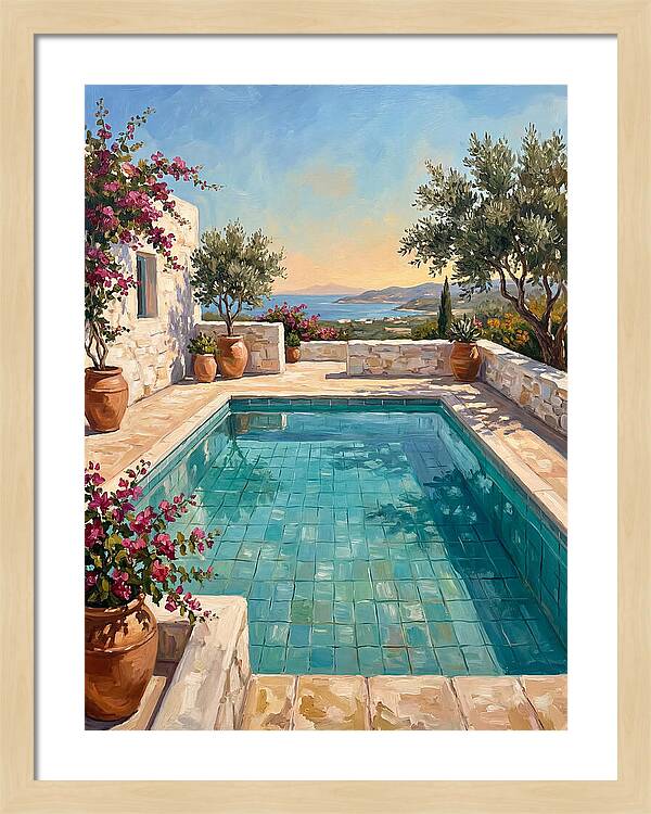 Mediterranean Poolside Serenity