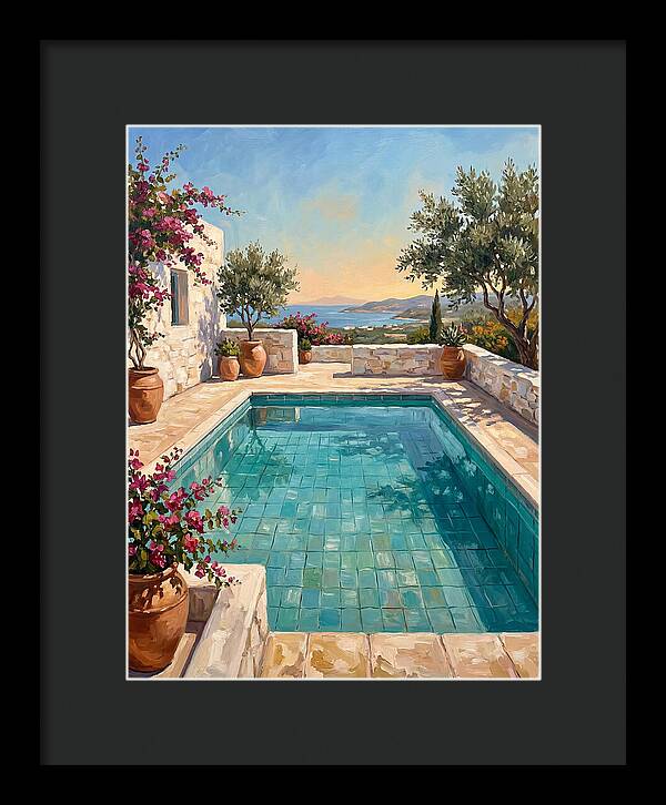 Mediterranean Poolside Serenity