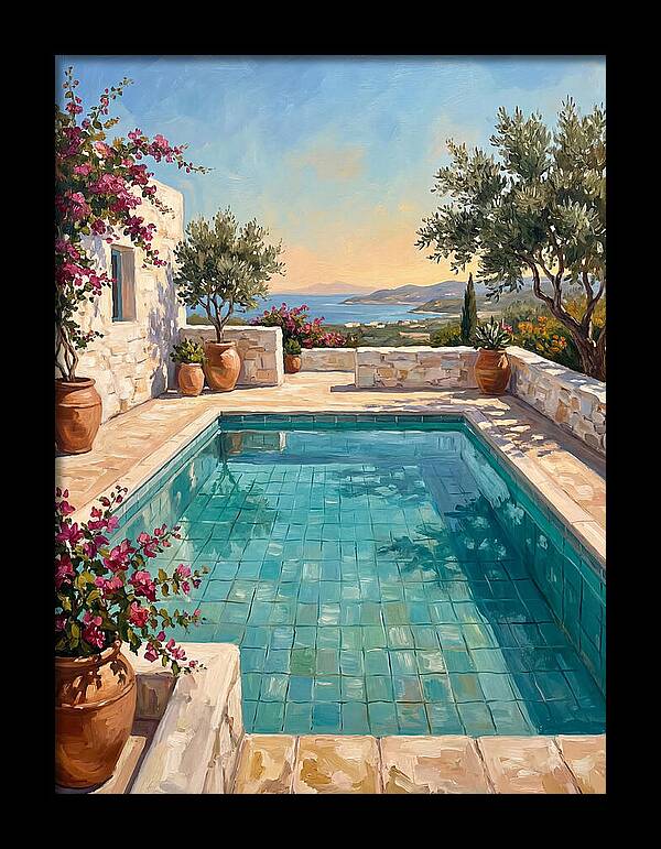 Mediterranean Poolside Serenity