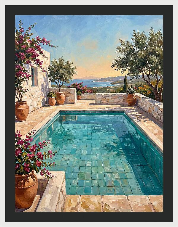 Mediterranean Poolside Serenity