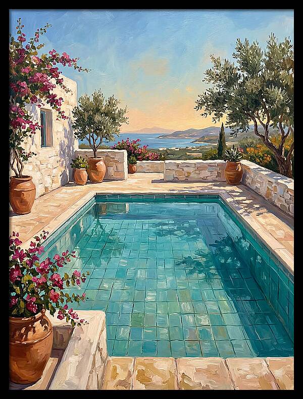 Mediterranean Poolside Serenity