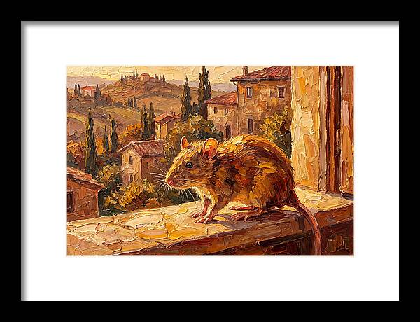 Mediterranean Rat On A Windowsill