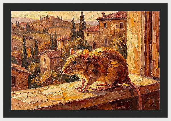 Mediterranean Rat On A Windowsill