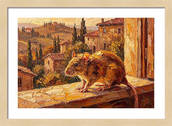 Mediterranean Rat On A Windowsill