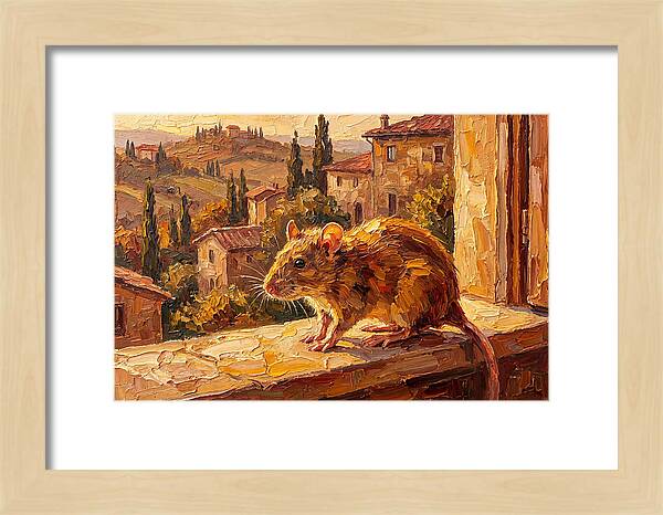 Mediterranean Rat On A Windowsill