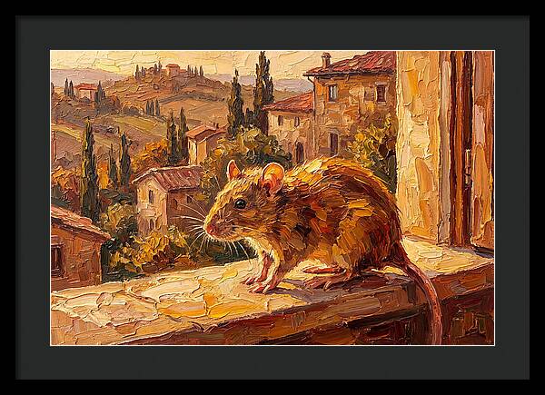 Mediterranean Rat On A Windowsill