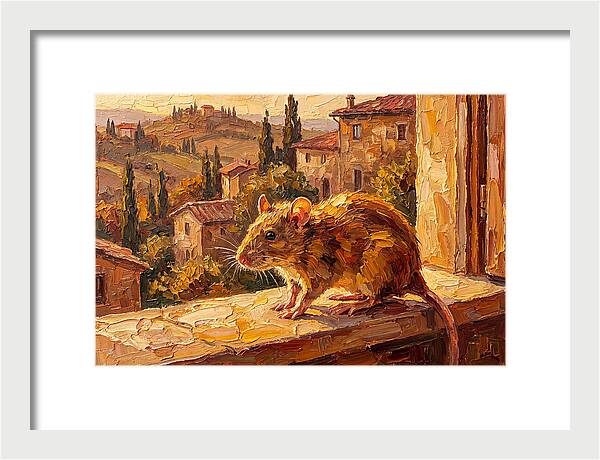 Mediterranean Rat On A Windowsill