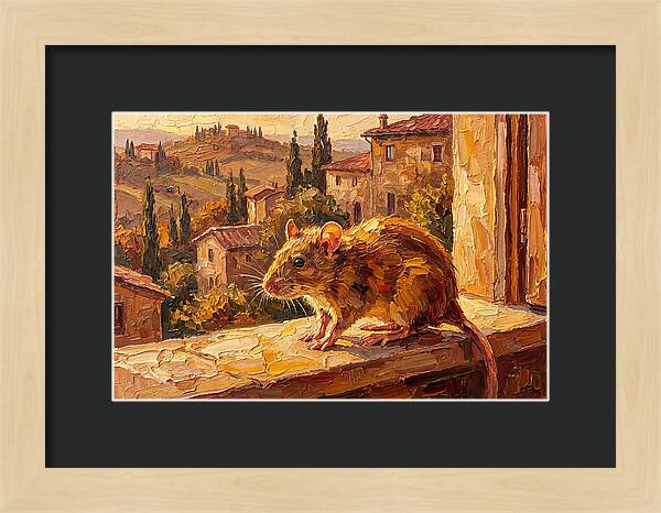 Mediterranean Rat On A Windowsill
