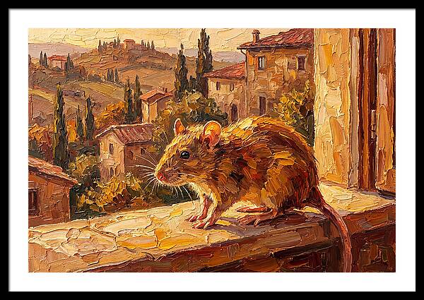 Mediterranean Rat On A Windowsill