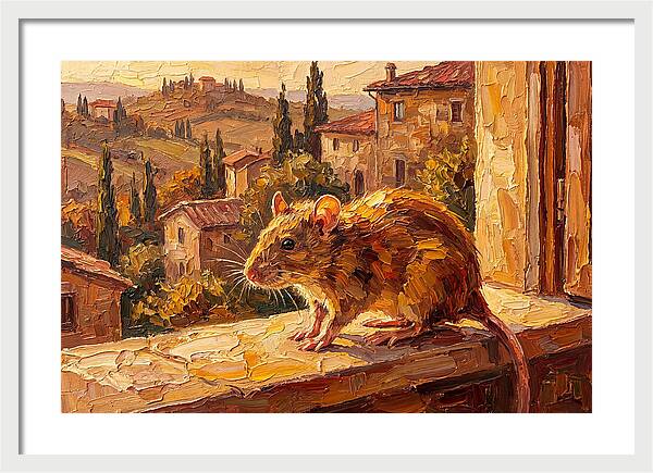 Mediterranean Rat On A Windowsill