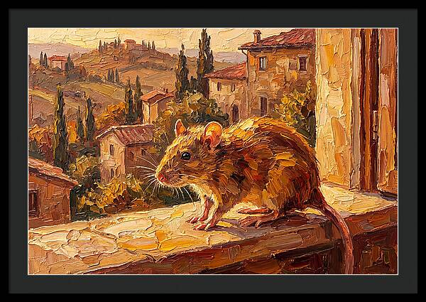 Mediterranean Rat On A Windowsill