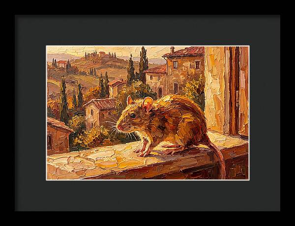 Mediterranean Rat On A Windowsill