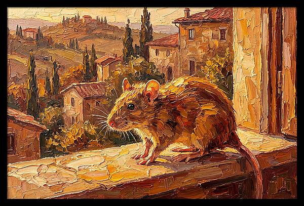 Mediterranean Rat On A Windowsill