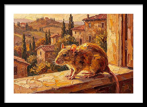 Mediterranean Rat On A Windowsill