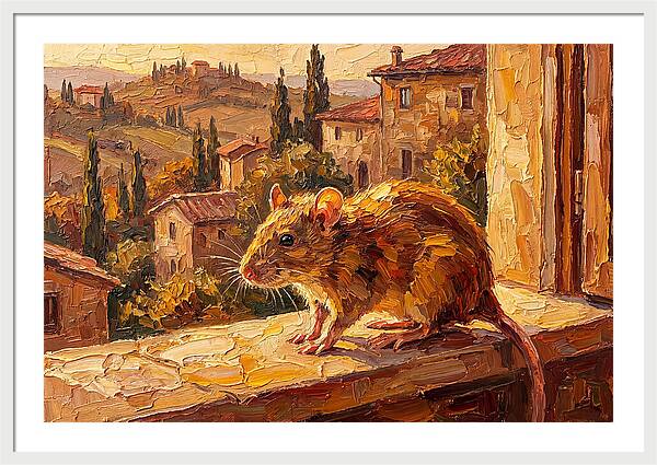 Mediterranean Rat On A Windowsill