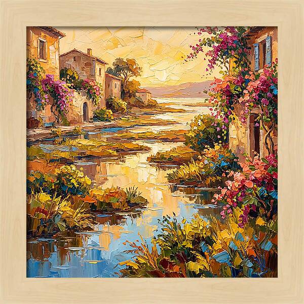 Mediterranean River Delta Serenity