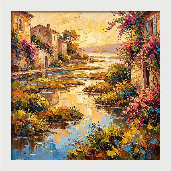 Mediterranean River Delta Serenity