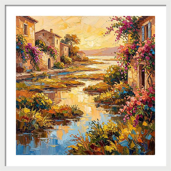 Mediterranean River Delta Serenity