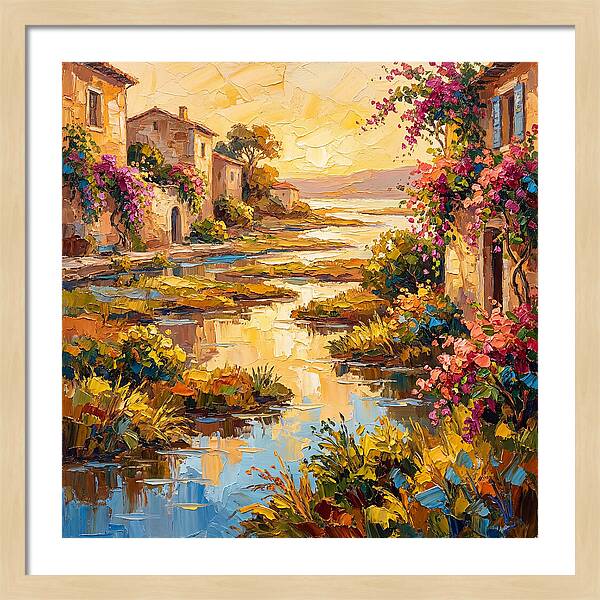Mediterranean River Delta Serenity