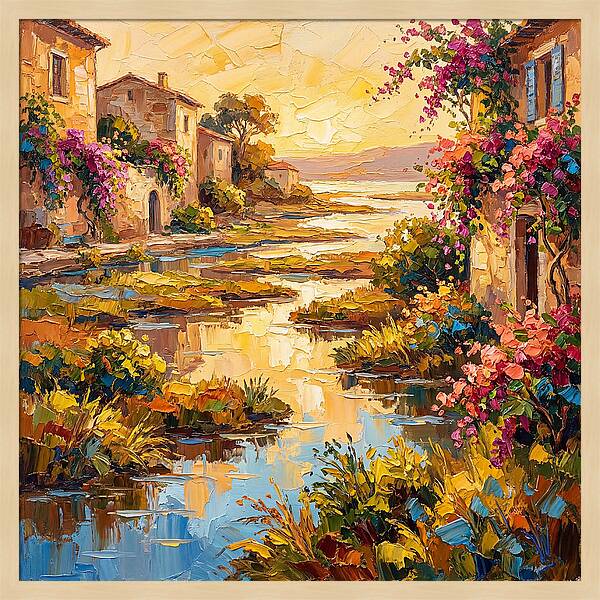 Mediterranean River Delta Serenity