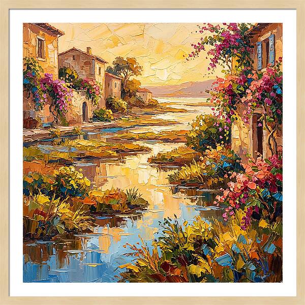 Mediterranean River Delta Serenity