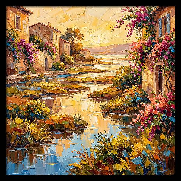 Mediterranean River Delta Serenity