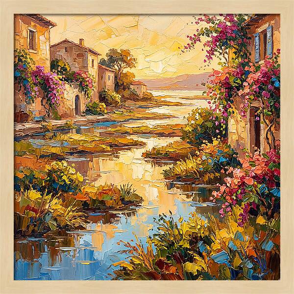 Mediterranean River Delta Serenity