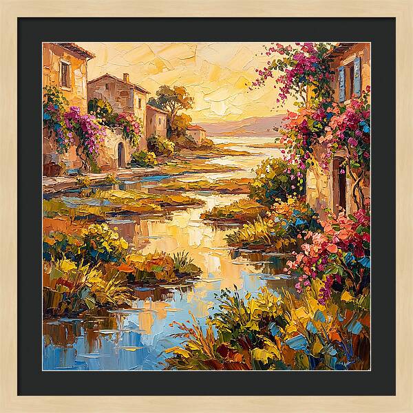 Mediterranean River Delta Serenity