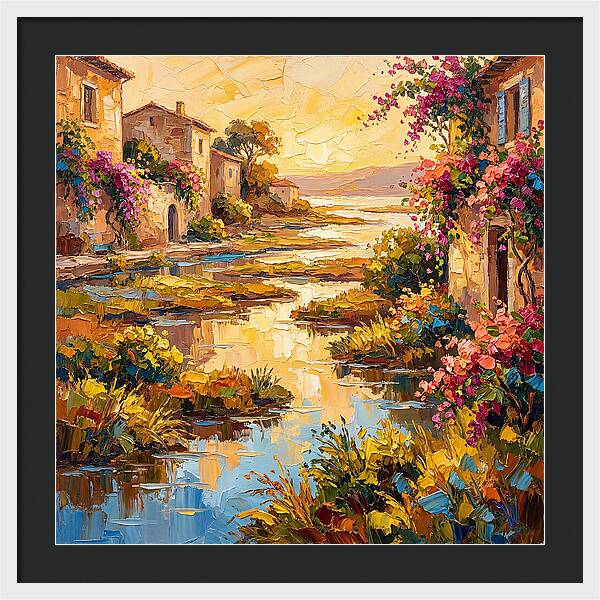 Mediterranean River Delta Serenity