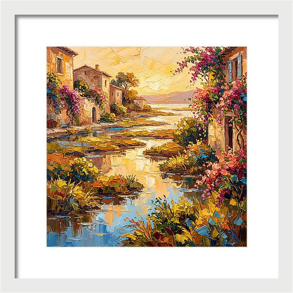 Mediterranean River Delta Serenity