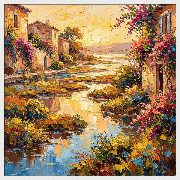 Mediterranean River Delta Serenity