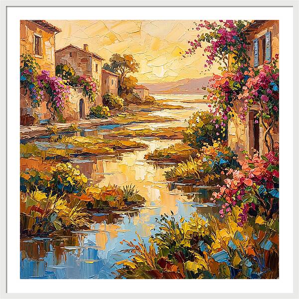 Mediterranean River Delta Serenity