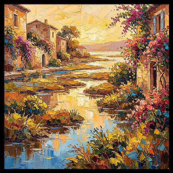 Mediterranean River Delta Serenity