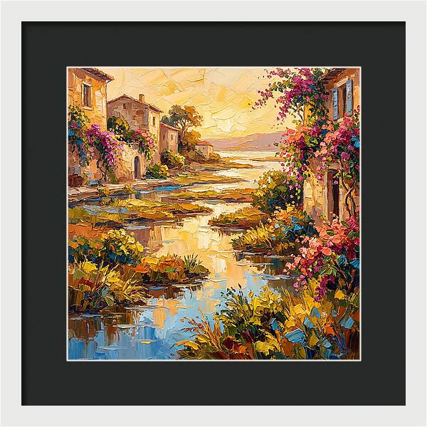 Mediterranean River Delta Serenity