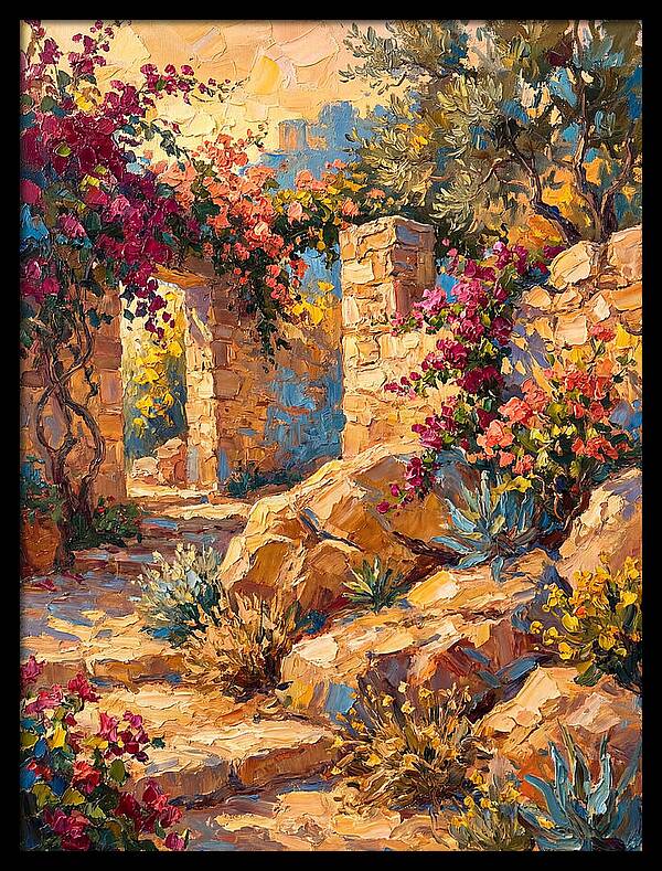 Mediterranean Rock Garden Pathway