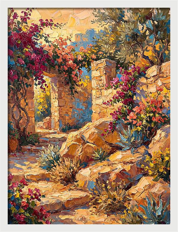 Mediterranean Rock Garden Pathway